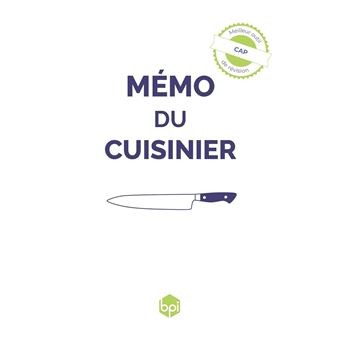 MEMO DU CUISINIER