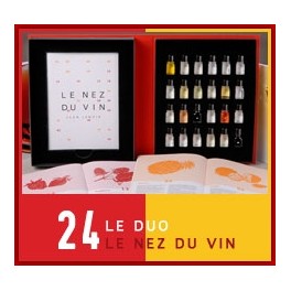 LE NEZ DU VIN : DUO VINS ROUGES - VINS BLANCS 24 aromes (FRANCAIS)