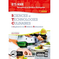 BTS MHR: SCIENCES ET TECHNOLOGIES CULINAIRES 1ère année