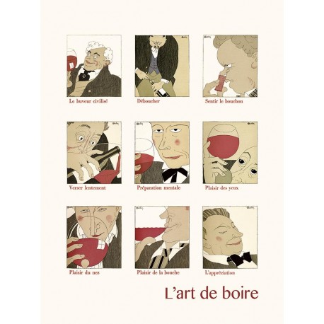 AFFICHE L'ART DE BOIRE 24X30