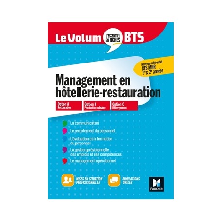 MANAGEMENT EN HOTELLERIE-RESTAURATION