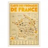 CARTE DES FROMAGES DE FRANCE