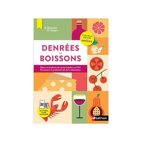 CONNAISSANCE DES DENREES DES BOISSONS - BAC, MAN, BTS