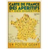 CARTE DE FRANCE DES APERITIFS ET DES DIGESTIFS